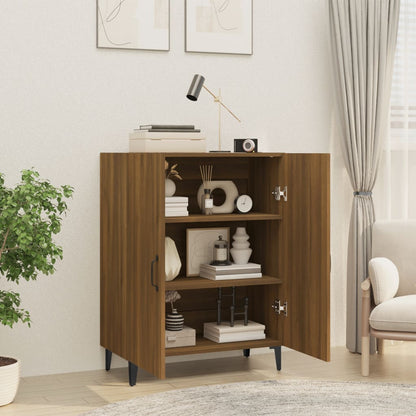 Sideboard Braun Eichen-Optik 70x34x90 cm Holzwerkstoff - Pazzar.ch
