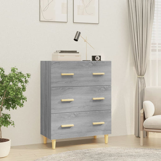 Sideboard Grau Sonoma 70x34x90 cm Holzwerkstoff - Pazzar.ch