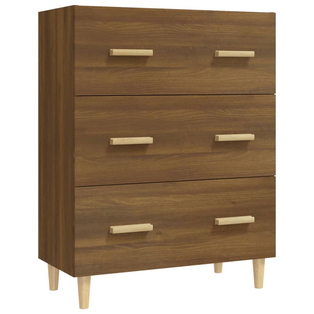 Sideboard Braun Eichen-Optik 70x34x90 cm Holzwerkstoff - Pazzar.ch