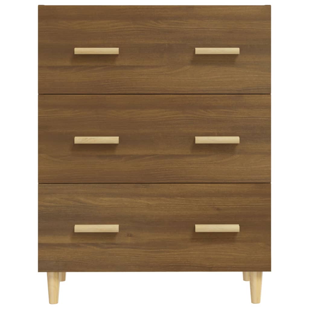 Sideboard Braun Eichen-Optik 70x34x90 cm Holzwerkstoff - Pazzar.ch
