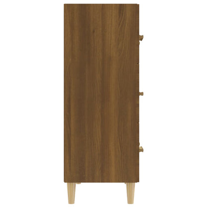 Sideboard Braun Eichen-Optik 70x34x90 cm Holzwerkstoff - Pazzar.ch