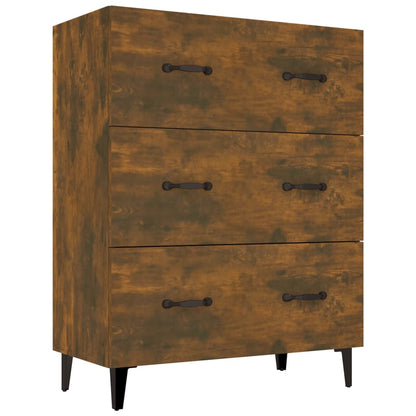 Sideboard Räuchereiche 69,5x34x90 cm Holzwerkstoff - Pazzar.ch