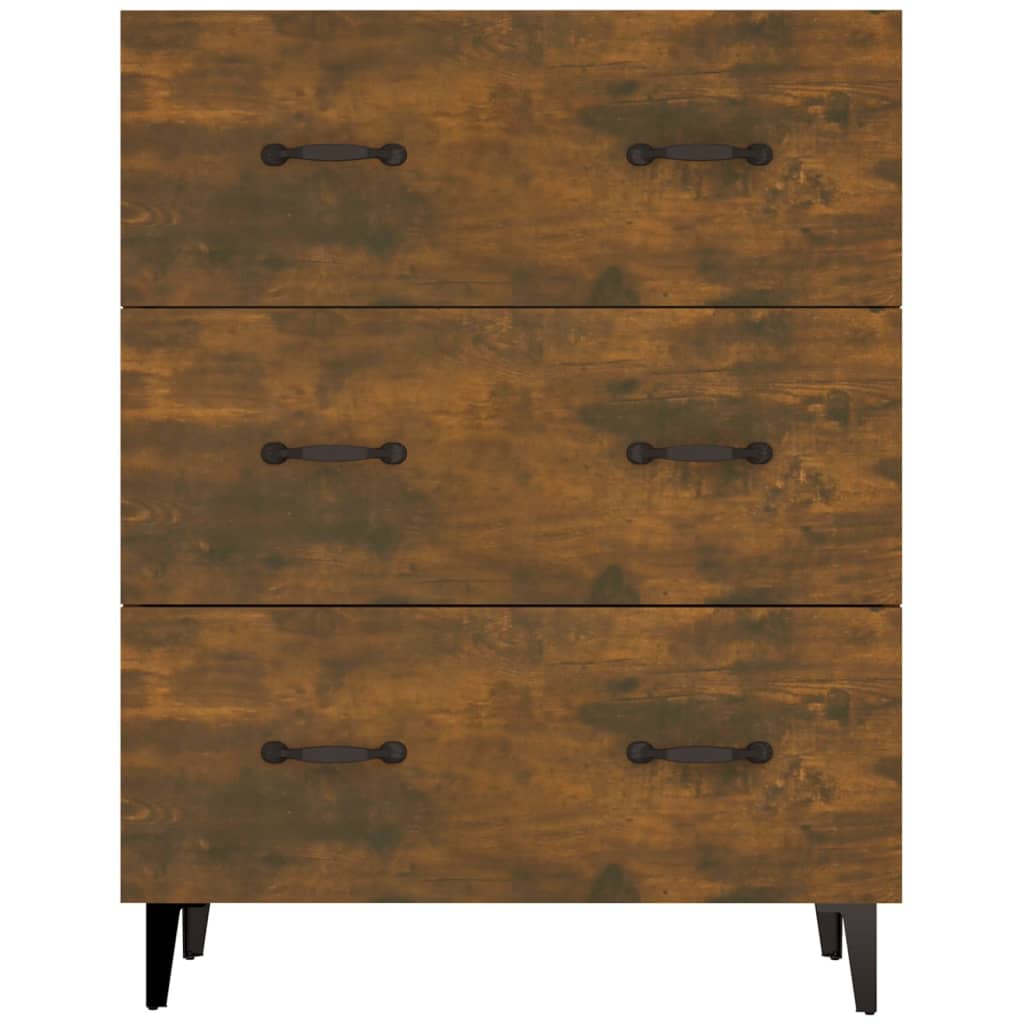 Sideboard Räuchereiche 69,5x34x90 cm Holzwerkstoff - Pazzar.ch
