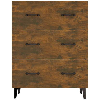 Sideboard Räuchereiche 69,5x34x90 cm Holzwerkstoff - Pazzar.ch