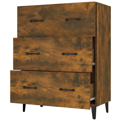 Sideboard Räuchereiche 69,5x34x90 cm Holzwerkstoff - Pazzar.ch