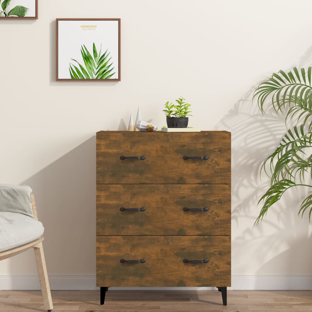 Sideboard Räuchereiche 69,5x34x90 cm Holzwerkstoff - Pazzar.ch