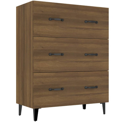 Sideboard Braun Eichen-Optik 69,5x34x90 cm Holzwerkstoff - Pazzar.ch