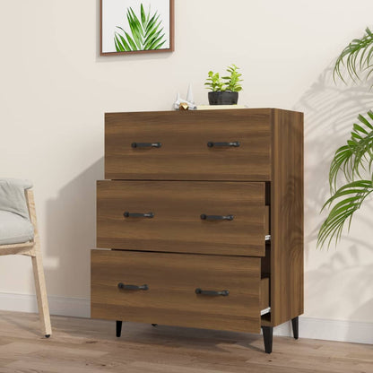 Sideboard Braun Eichen-Optik 69,5x34x90 cm Holzwerkstoff - Pazzar.ch