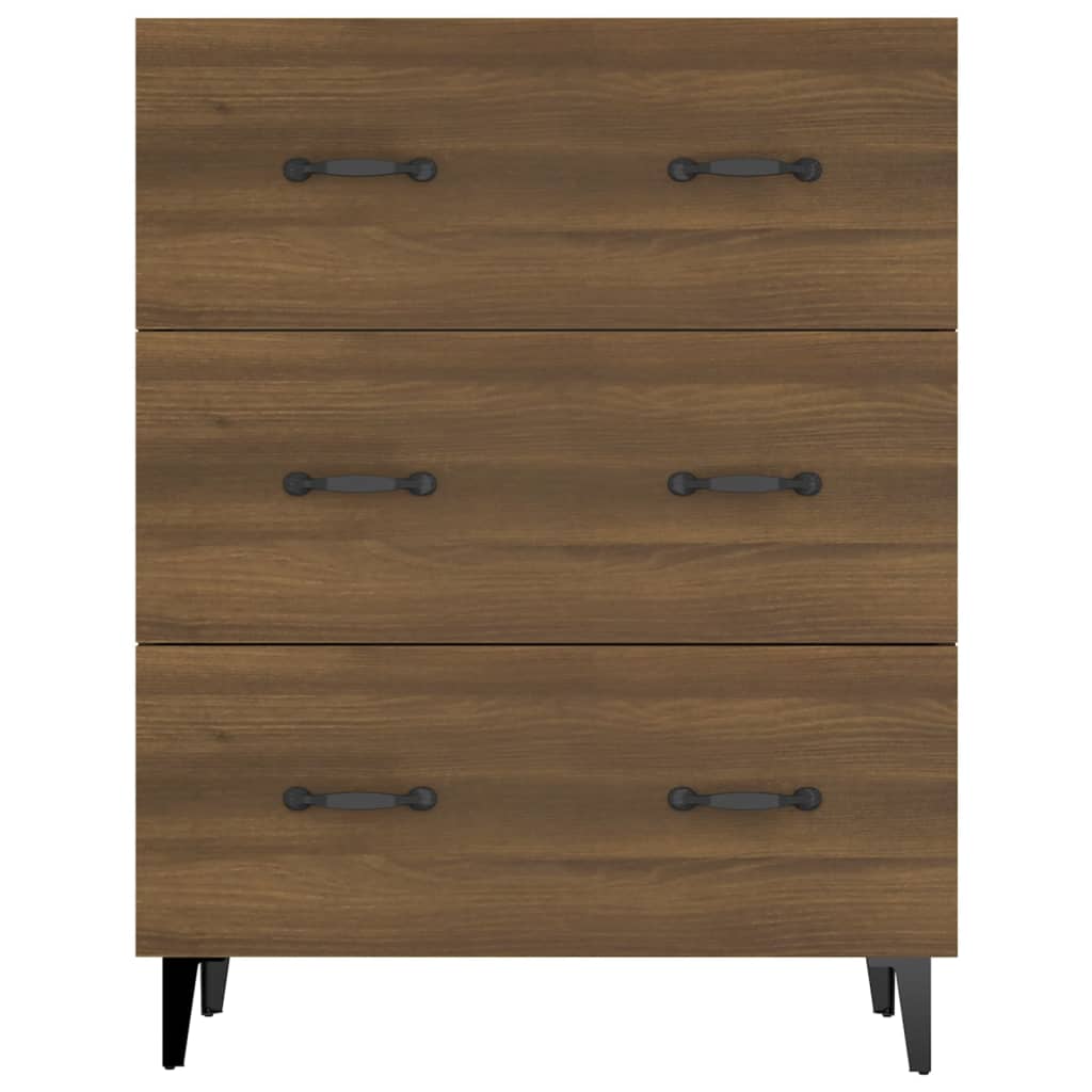 Sideboard Braun Eichen-Optik 69,5x34x90 cm Holzwerkstoff