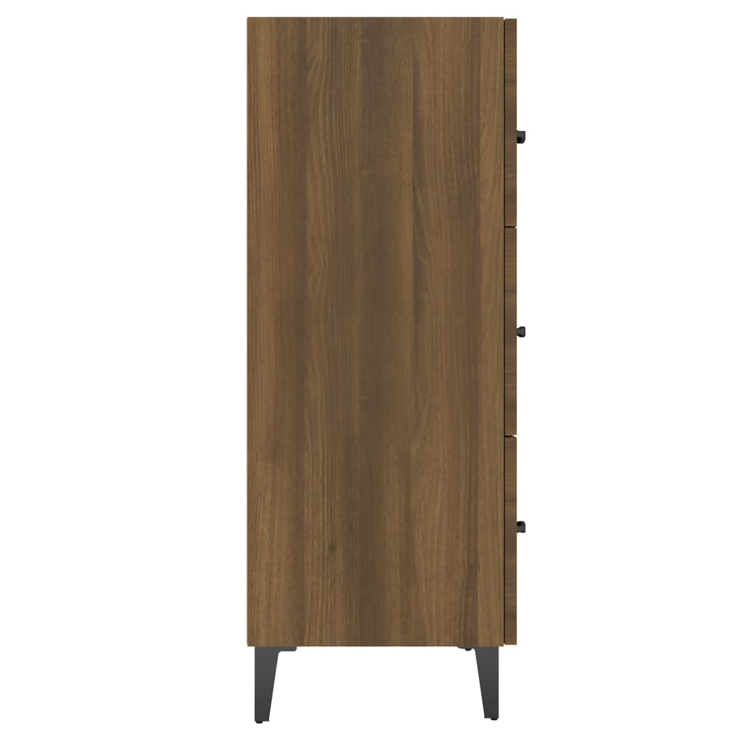 Sideboard Braun Eichen-Optik 69,5x34x90 cm Holzwerkstoff - Pazzar.ch