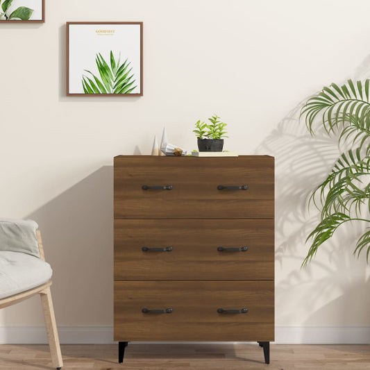 Sideboard Braun Eichen-Optik 69,5x34x90 cm Holzwerkstoff - Pazzar.ch