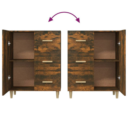 Sideboard Räuchereiche 69,5x34x90 cm Holzwerkstoff - Pazzar.ch