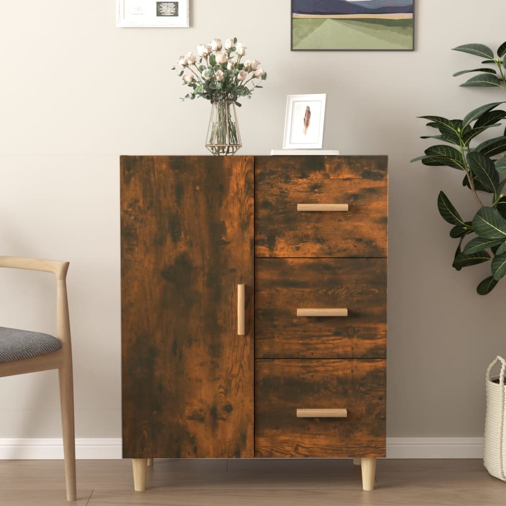 Sideboard Räuchereiche 69,5x34x90 cm Holzwerkstoff - Pazzar.ch