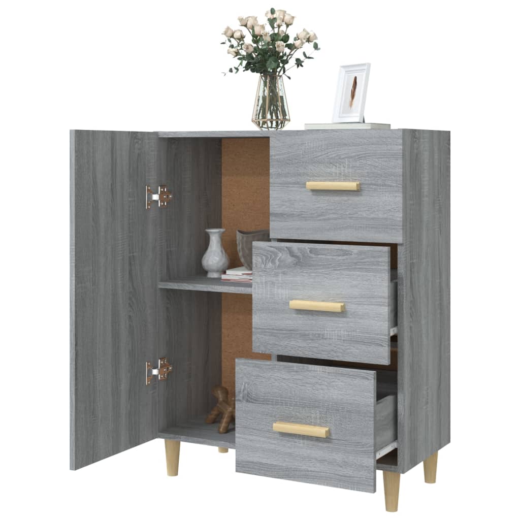Sideboard Grau Sonoma 69,5x34x90 cm Holzwerkstoff - Pazzar.ch