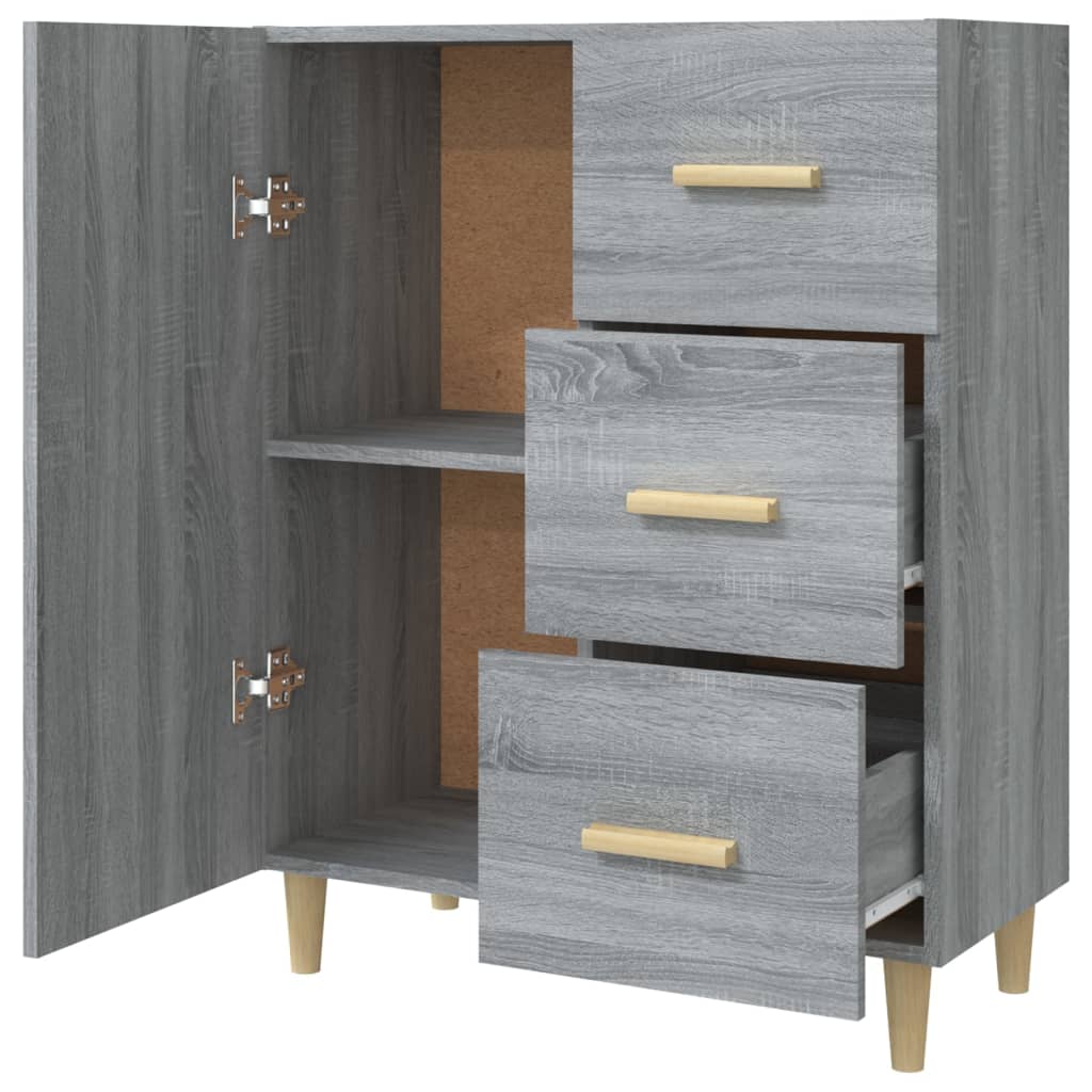 Sideboard Grau Sonoma 69,5x34x90 cm Holzwerkstoff - Pazzar.ch