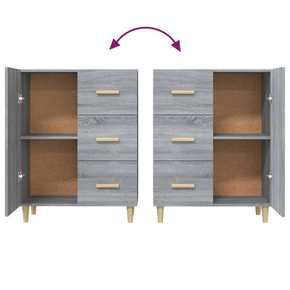 Sideboard Grau Sonoma 69,5x34x90 cm Holzwerkstoff - Pazzar.ch