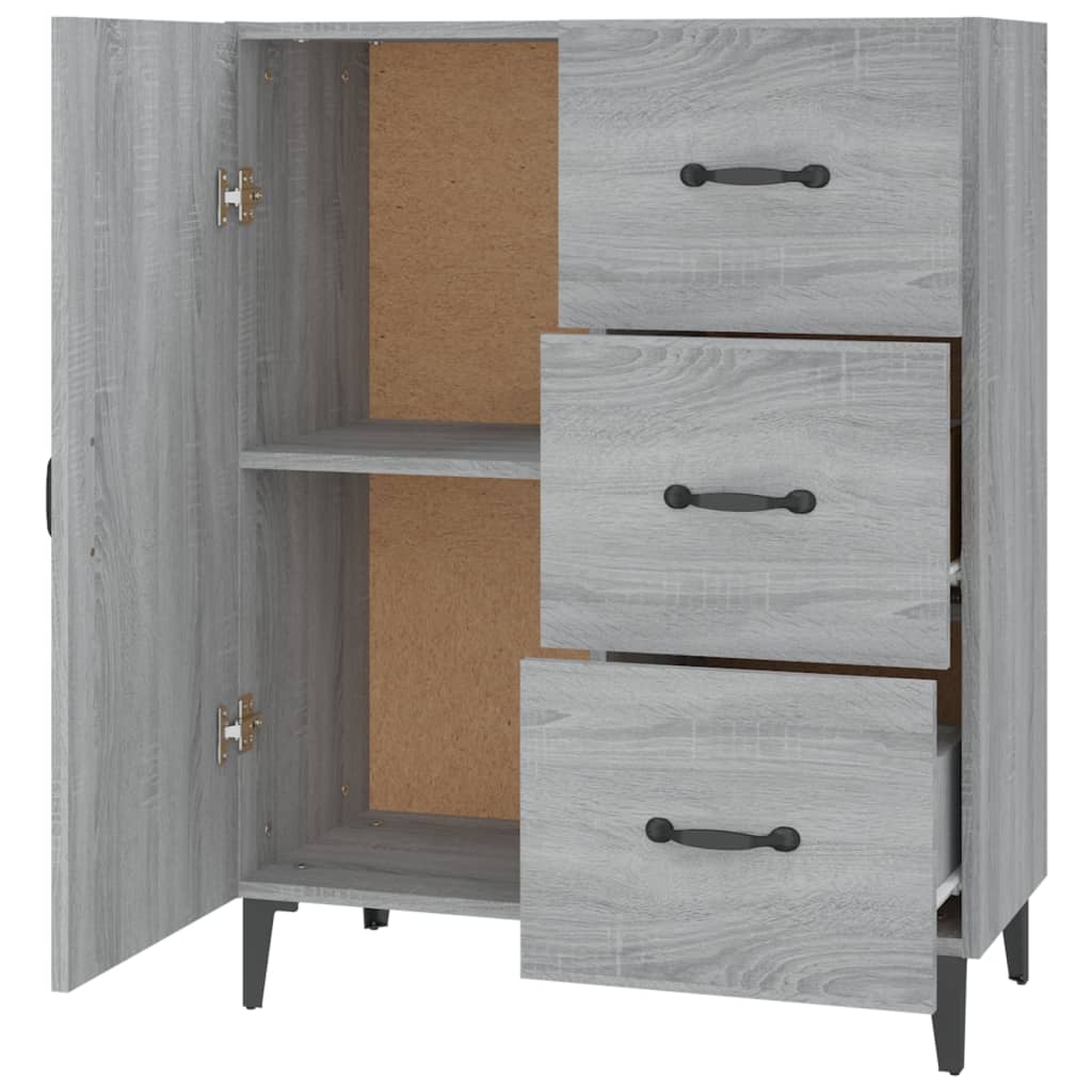 Sideboard Grau Sonoma 69,5x34x90 cm Holzwerkstoff - Pazzar.ch