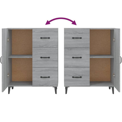 Sideboard Grau Sonoma 69,5x34x90 cm Holzwerkstoff - Pazzar.ch