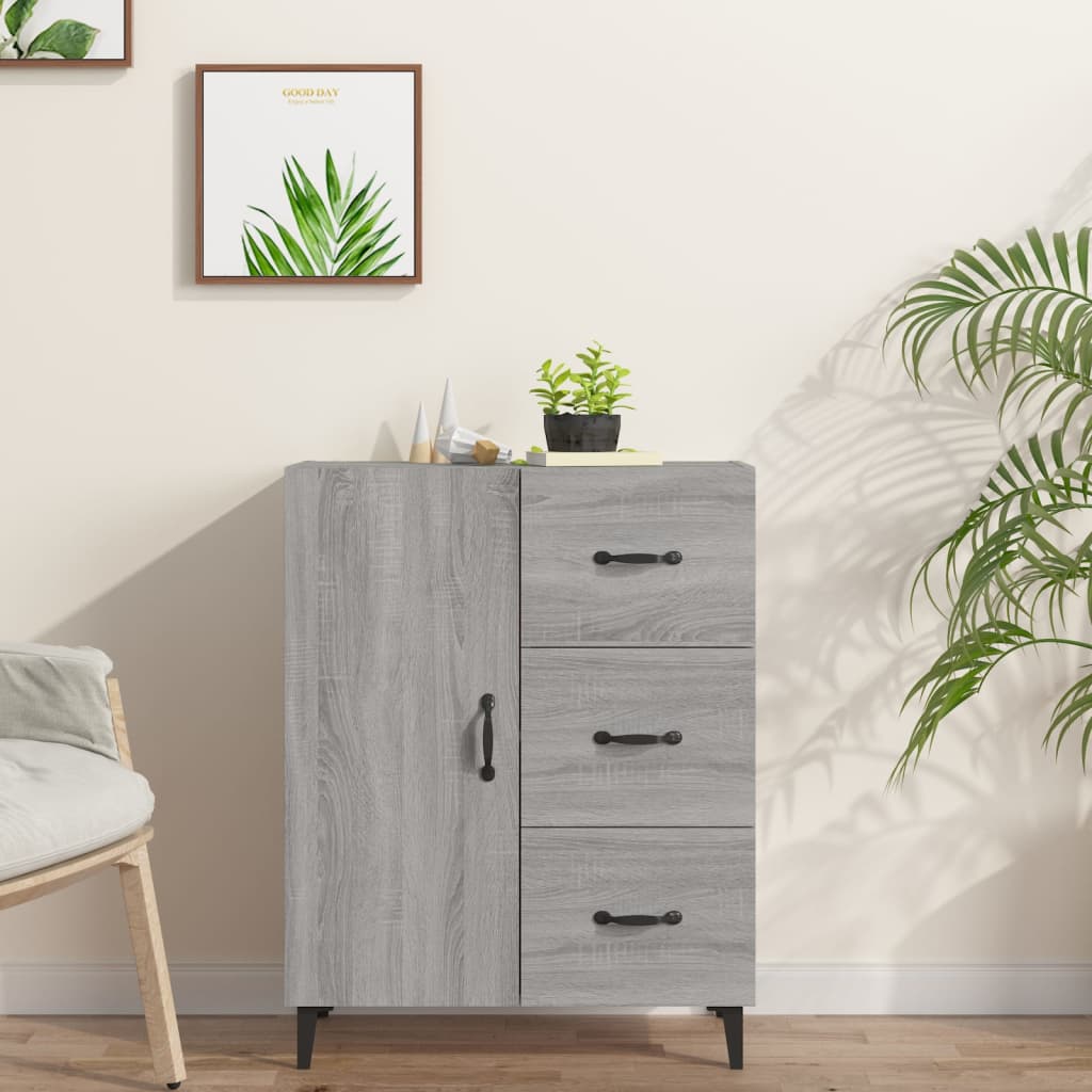 Sideboard Grau Sonoma 69,5x34x90 cm Holzwerkstoff - Pazzar.ch