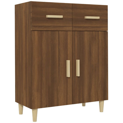 Sideboard Braun Eichen-Optik 69,5x34x89 cm Holzwerkstoff - Pazzar.ch