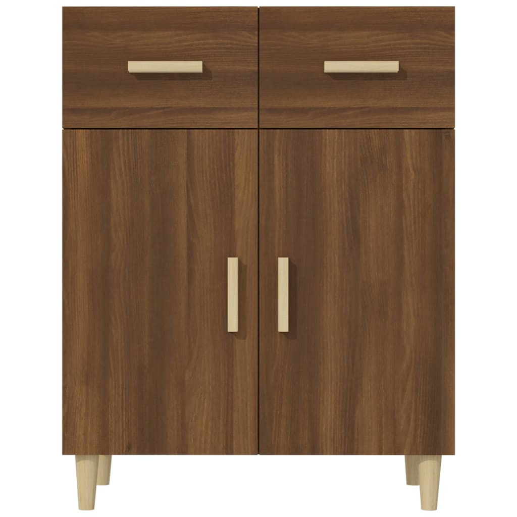 Sideboard Braun Eichen-Optik 69,5x34x89 cm Holzwerkstoff - Pazzar.ch