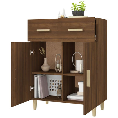 Sideboard Braun Eichen-Optik 69,5x34x89 cm Holzwerkstoff - Pazzar.ch