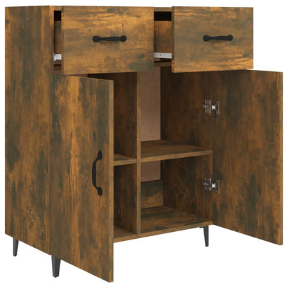 Sideboard Räuchereiche 69,5x34x90 cm Holzwerkstoff - Pazzar.ch
