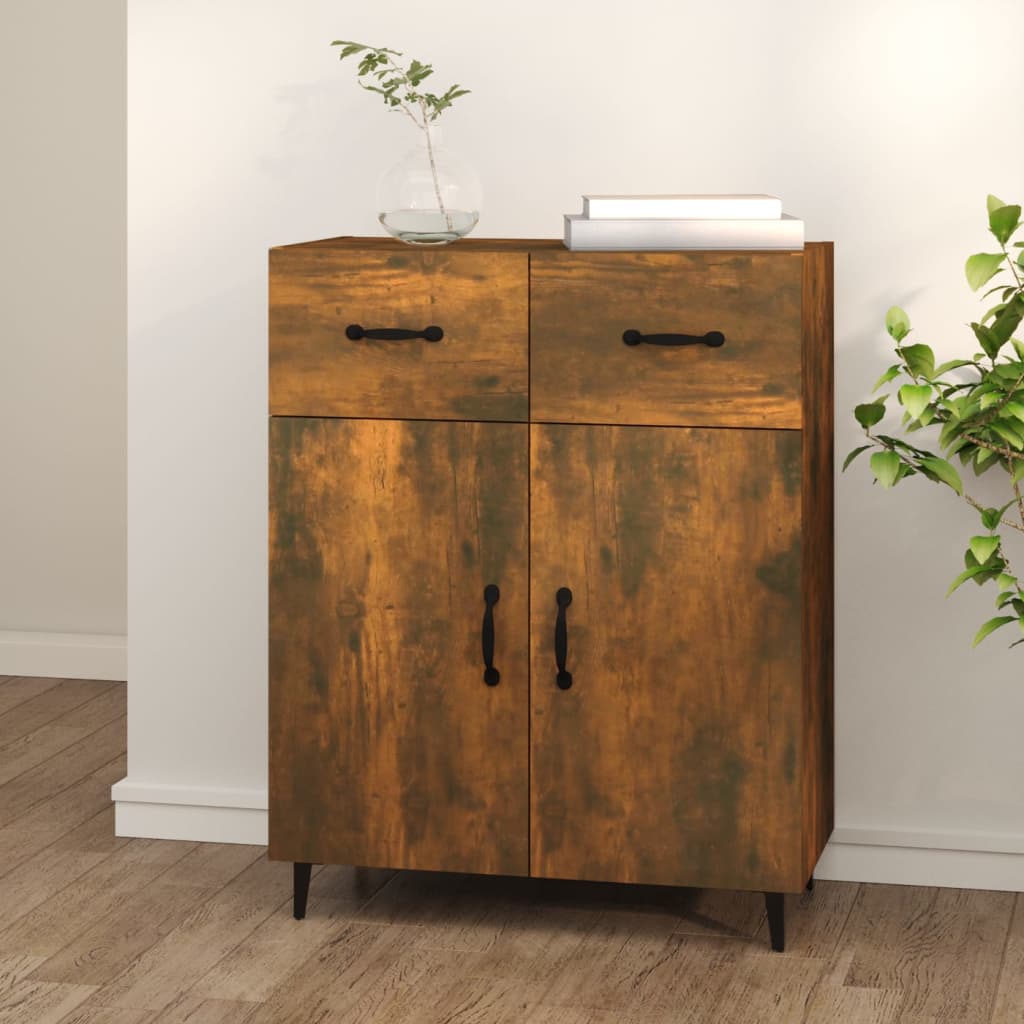 Sideboard Räuchereiche 69,5x34x90 cm Holzwerkstoff - Pazzar.ch