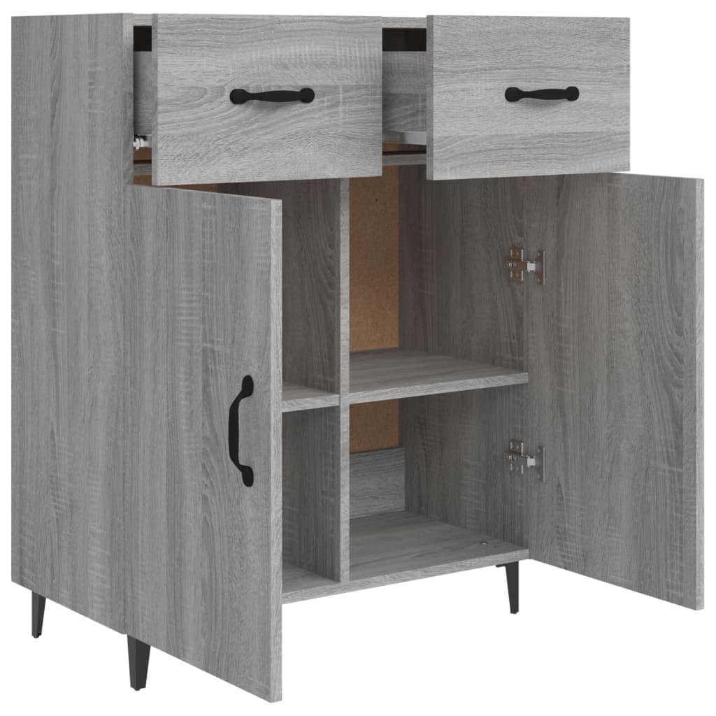 Sideboard Grau Sonoma 69,5x34x90 cm Holzwerkstoff - Pazzar.ch