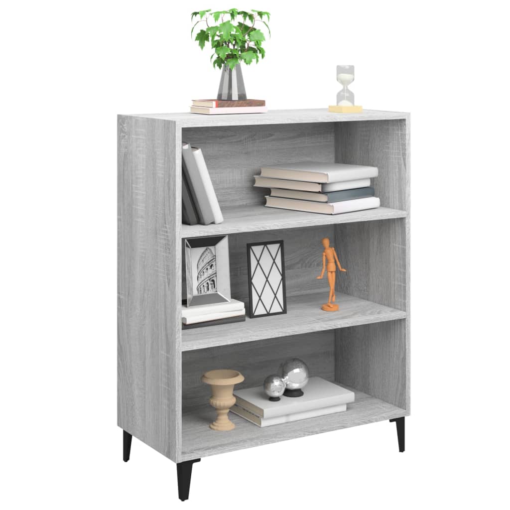Sideboard Grau Sonoma 69,5x32,5x90 cm Holzwerkstoff - Pazzar.ch