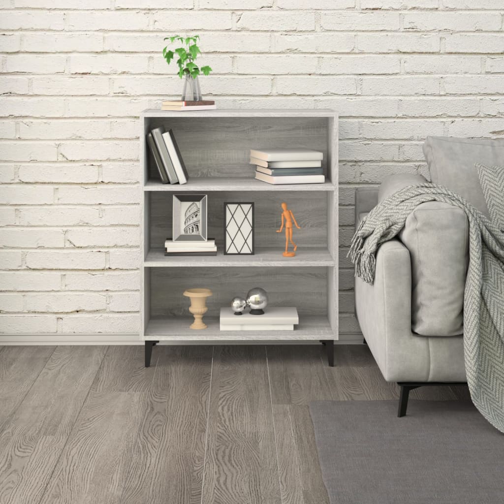 Sideboard Grau Sonoma 69,5x32,5x90 cm Holzwerkstoff - Pazzar.ch