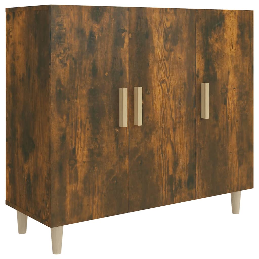 Sideboard Räuchereiche 90x34x80 cm Holzwerkstoff - Pazzar.ch