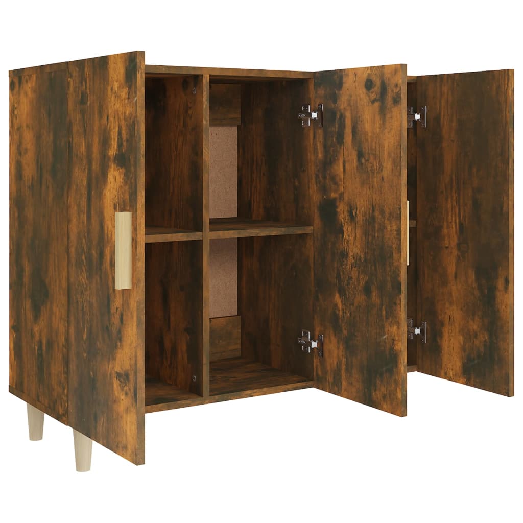 Sideboard Räuchereiche 90x34x80 cm Holzwerkstoff - Pazzar.ch