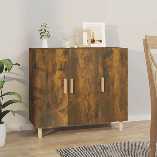 Sideboard Räuchereiche 90x34x80 cm Holzwerkstoff - Pazzar.ch