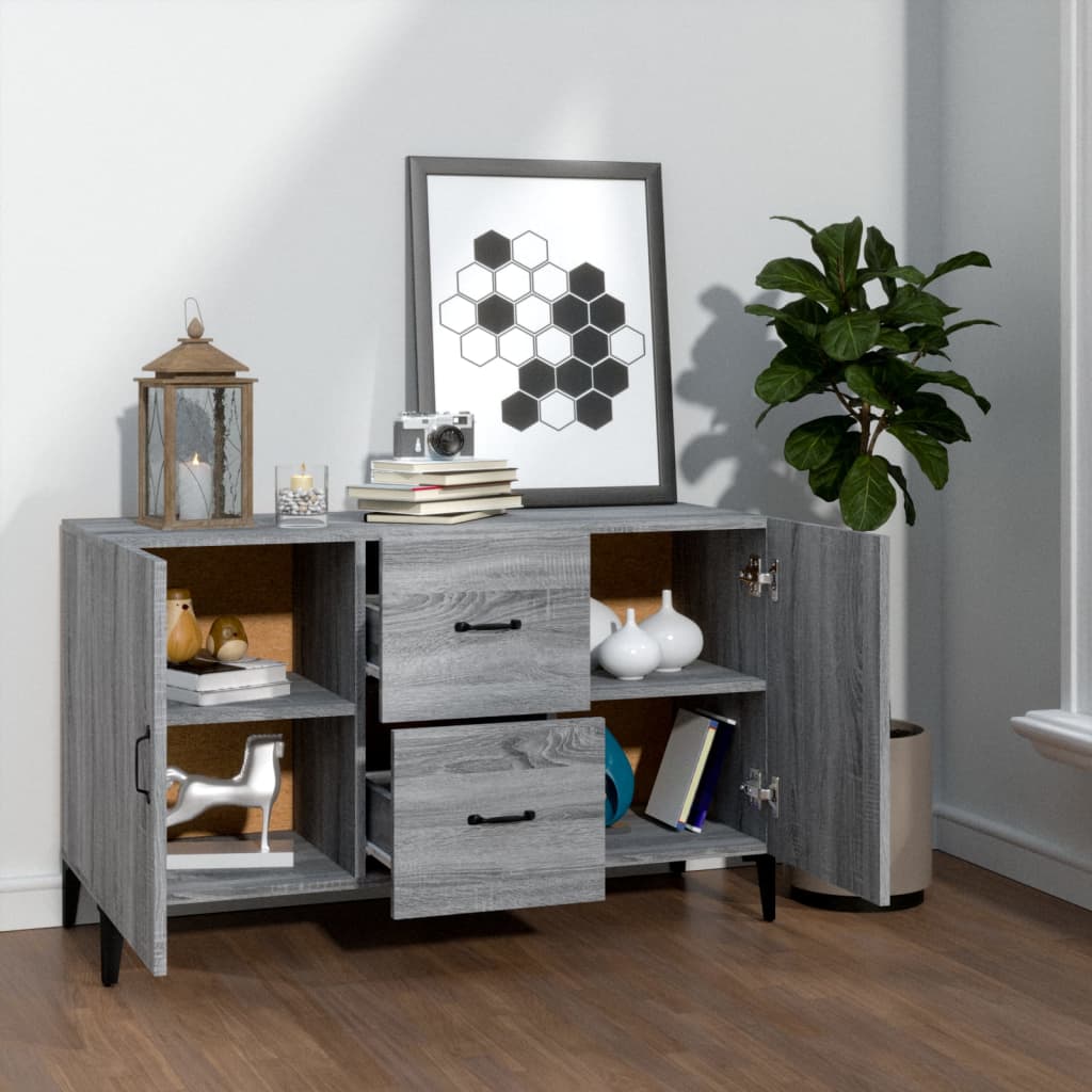 Sideboard Grau Sonoma 100x36x60 cm Holzwerkstoff - Pazzar.ch