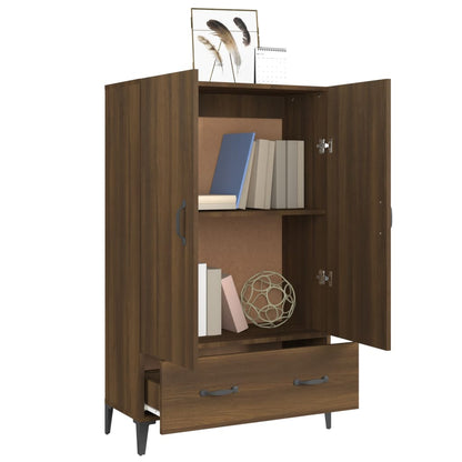 Highboard Braun Eichen-Optik 70x31x115 cm Holzwerkstoff - Pazzar.ch