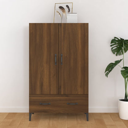 Highboard Braun Eichen-Optik 70x31x115 cm Holzwerkstoff - Pazzar.ch