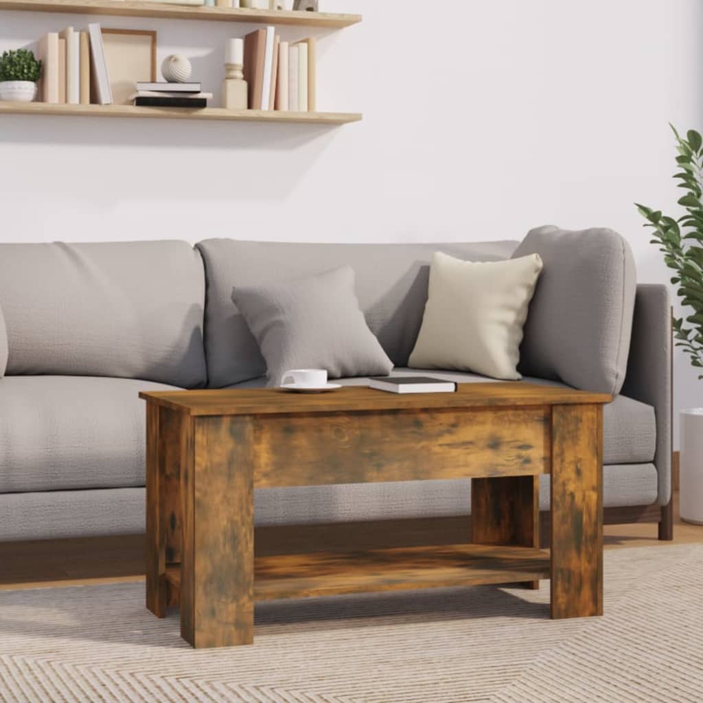 Couchtisch Räuchereiche 101x49x52 cm Holzwerkstoff - Pazzar.ch