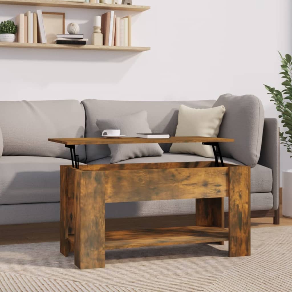 Couchtisch Räuchereiche 101x49x52 cm Holzwerkstoff - Pazzar.ch
