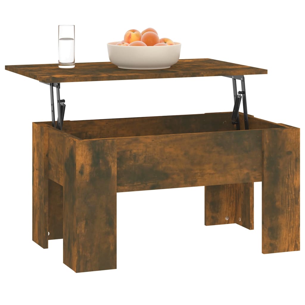 Couchtisch Räuchereiche 79x49x41 cm Holzwerkstoff - Pazzar.ch