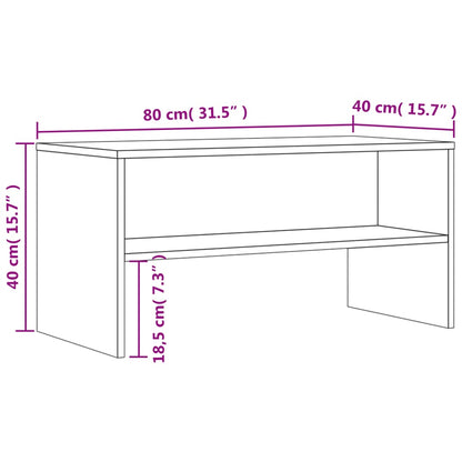 TV-Schrank Räuchereiche 80x40x40 cm Holzwerkstoff - Pazzar.ch