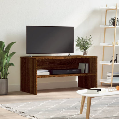 TV-Schrank Braun Eiche-Optik 80x40x40 cm Holzwerkstoff - Pazzar.ch