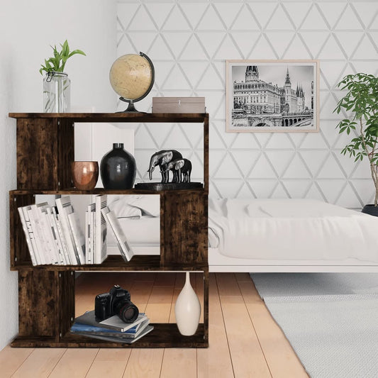 Bücherregal/Raumteiler Räuchereiche 80x24x96 cm Holzwerkstoff - Pazzar.ch