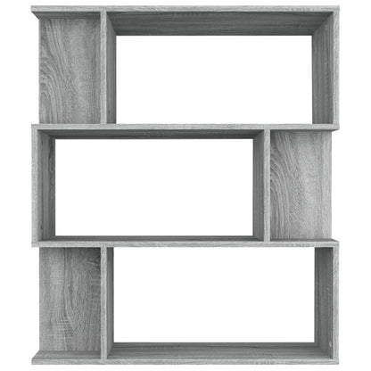 Bücherregal/Raumteiler Grau Sonoma 80x24x96 cm Holzwerkstoff - Pazzar.ch