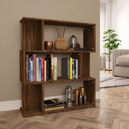 Bücherregal/Raumteiler Braun Eiche 80x24x96 cm Holzwerkstoff - Pazzar.ch