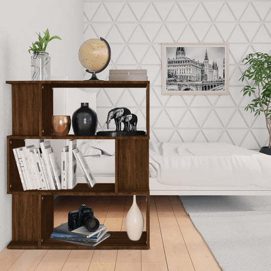 Bücherregal/Raumteiler Braun Eiche 80x24x96 cm Holzwerkstoff - Pazzar.ch