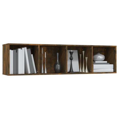 Bücherregal/TV-Schrank Räuchereiche 143x30x36 cm Holzwerkstoff - Pazzar.ch
