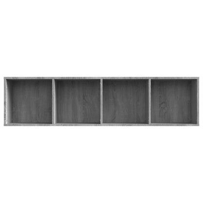 Bücherregal/TV-Schrank Grau Sonoma 143x30x36 cm Holzwerkstoff - Pazzar.ch
