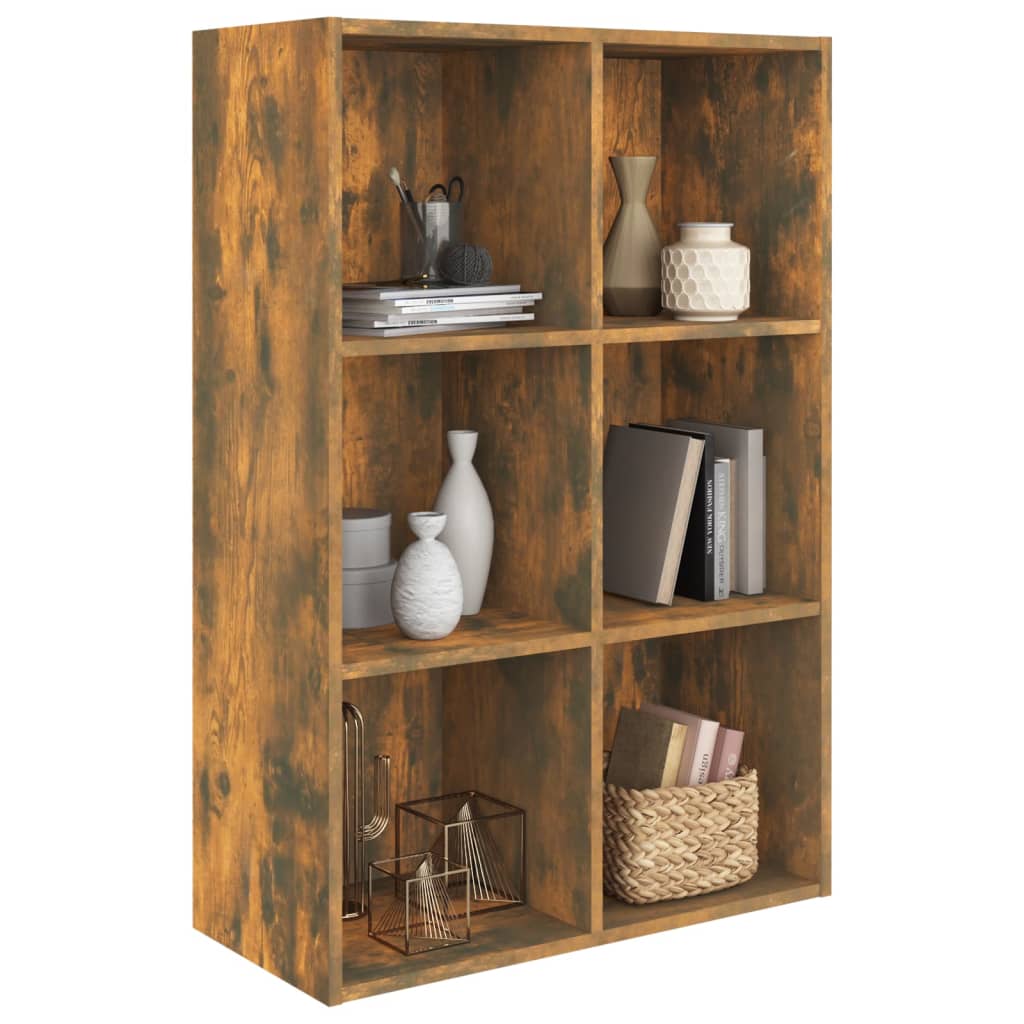 Bücherregal/Sideboard Räuchereiche 66x30x98 cm Holzwerkstoff - Pazzar.ch