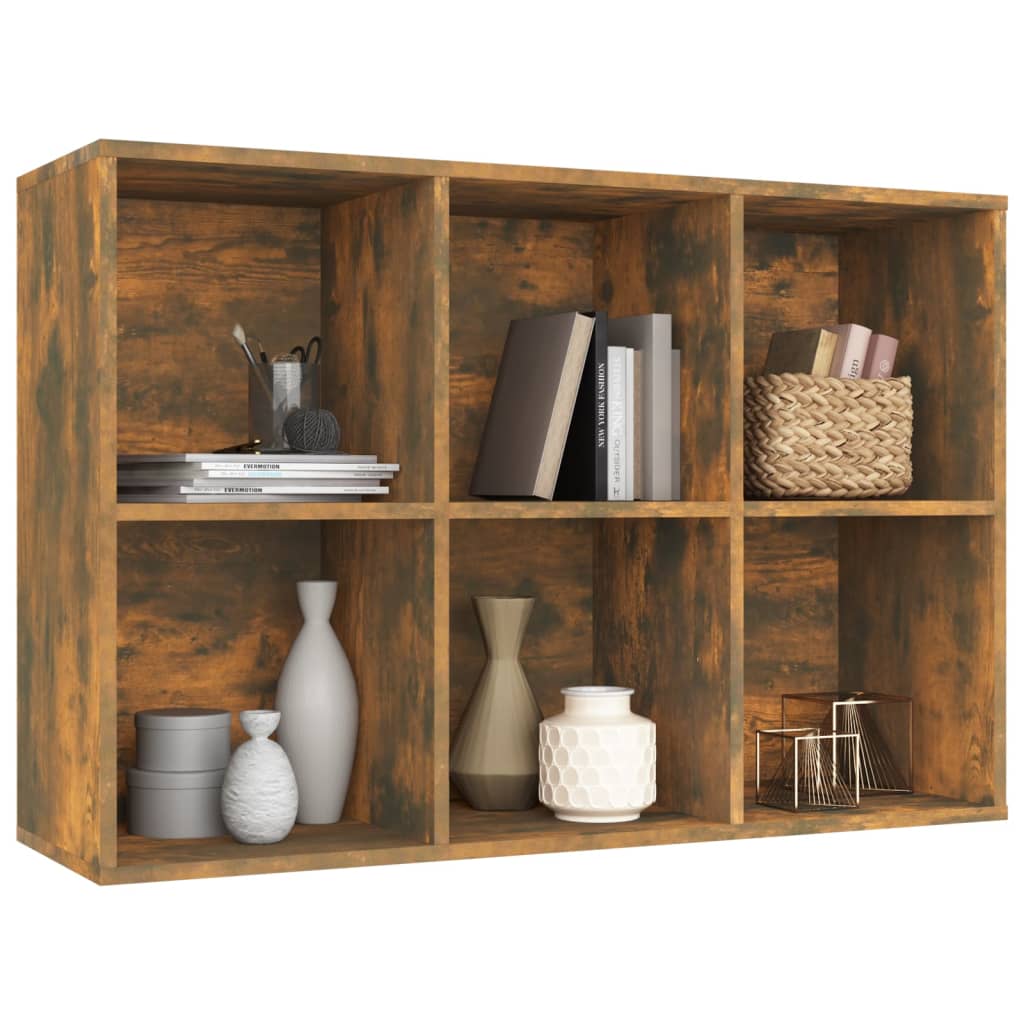 Bücherregal/Sideboard Räuchereiche 66x30x98 cm Holzwerkstoff - Pazzar.ch